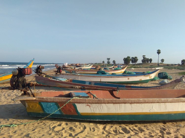 Pattapupalem Beach, Vagarru at Tupilipalem, Andhra Pradesh, India